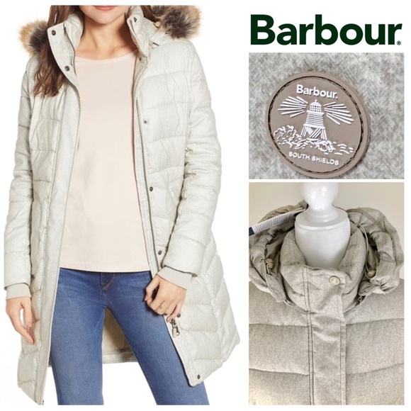 Barbour Jackets & Blazers - NEW❄️BARBOUR Foreland Quilt Mix CoatDETACHABLE FUR